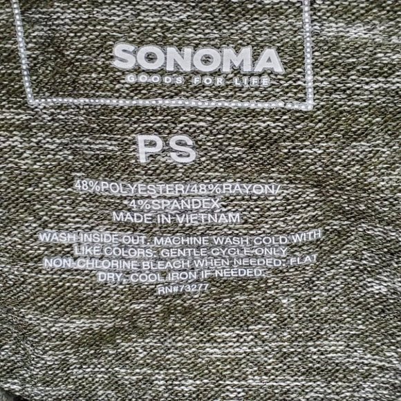 Sonoma Soft & Cozy Relaxed Turtle Neck Tunic Knit Top Size SP - Picture 8 of 8